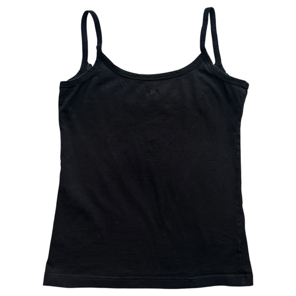 Intimacy 90s Lace Trim Spaghetti Strap Tank Top in Black Women’s Small - Picture 2 of 3